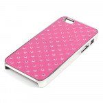 Wholesale iPhone 5 5S Star Diamond Chrome Case (Hot Pink)